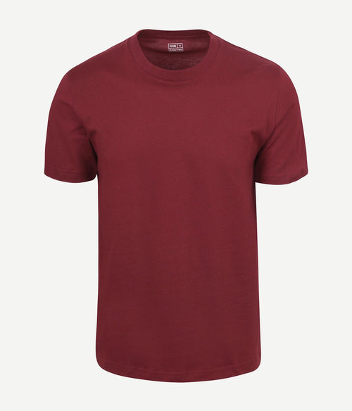 King essentials the steve t-shirt burgundy | Regular-fit