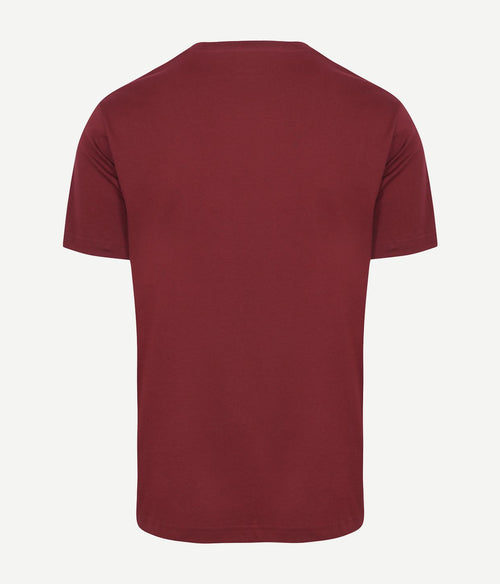 King essentials the steve t-shirt burgundy | Regular-fit