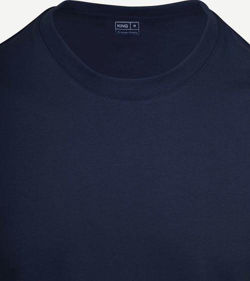 King essentials the steve t-shirt donkerblauw | Regular-fit