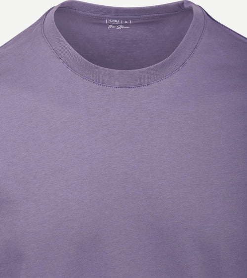 King essentials the steve t-shirt paars | Regular-fit