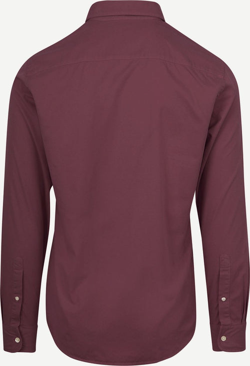King essentials the tommy overhemd bordeaux | Regular-fit