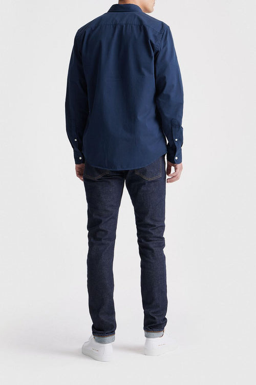 King essentials the tommy overhemd donkerblauw | Regular-fit