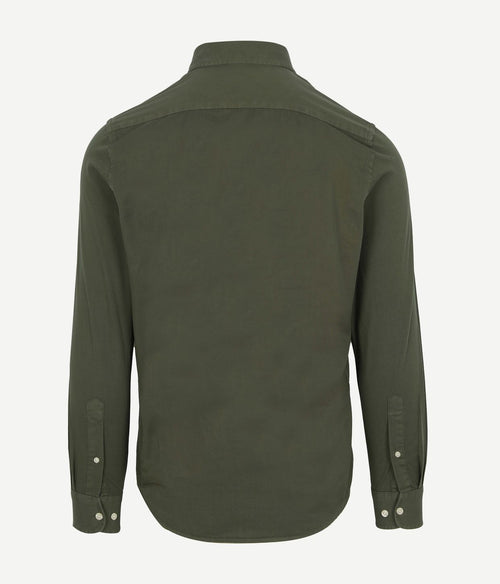 King essentials the tommy overhemd olijfgroen | Regular-fit