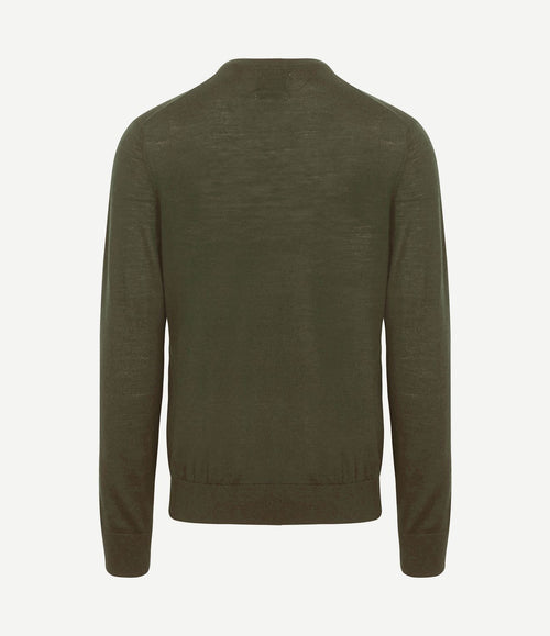 The john pullover merino army groen