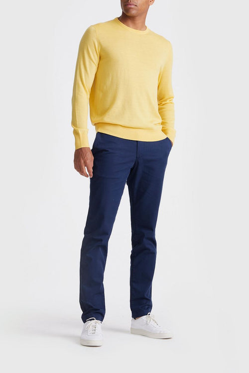 The john pullover merino geel