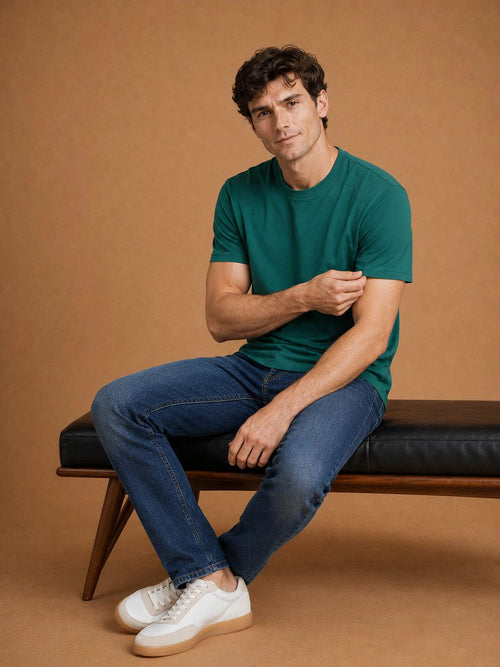 The steve t-shirt mid groen