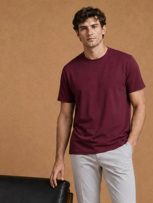 The shawn t-shirt burgundy
