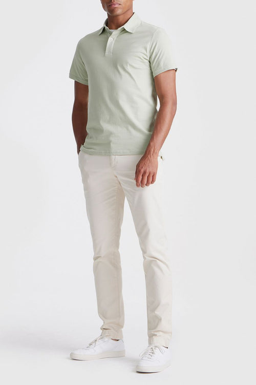 The James poloshirt sage groen