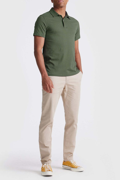 The James poloshirt groen