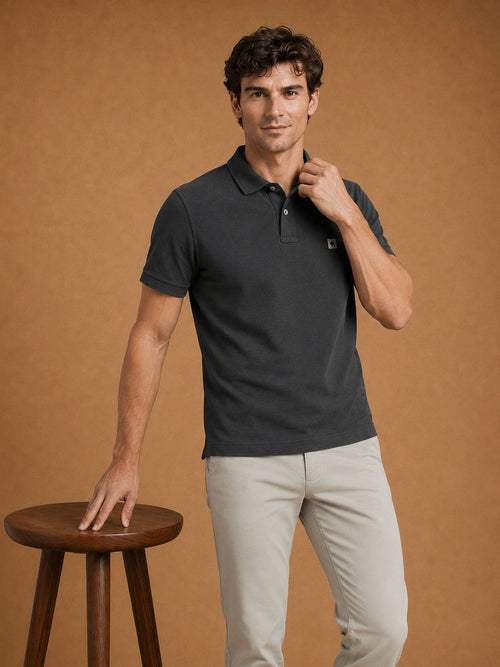The rene poloshirt zwart