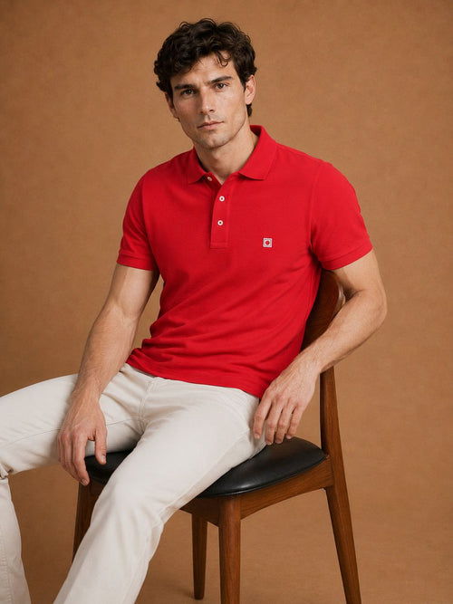 The rene poloshirt rood