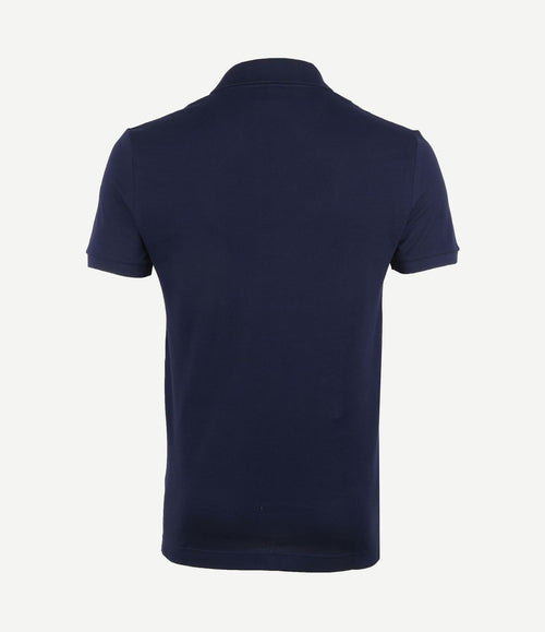 Poloshirt pique donkerblauw