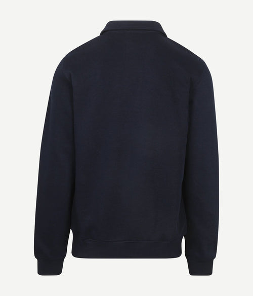 Sweatshirt poloshirt donkerblauw