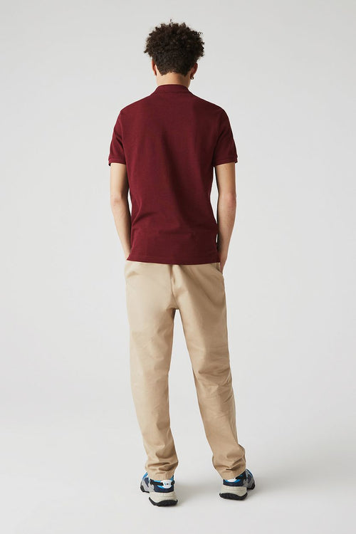 Lacoste poloshirt pique bordeaux | Slim-fit