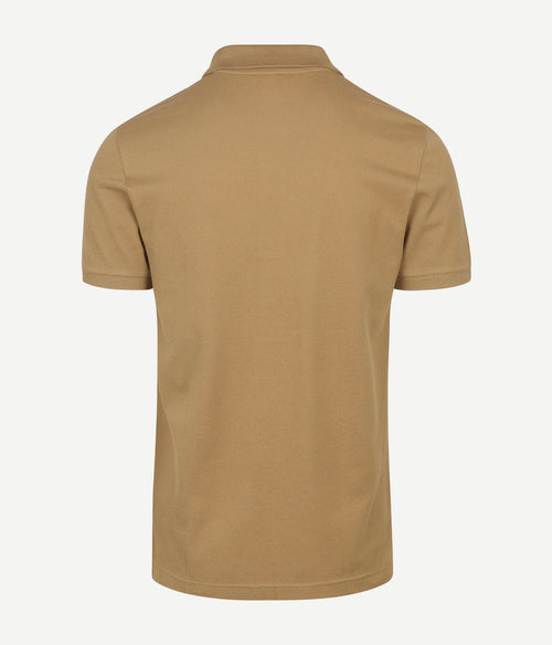 Lacoste poloshirt piqué bruin | Slim-fit