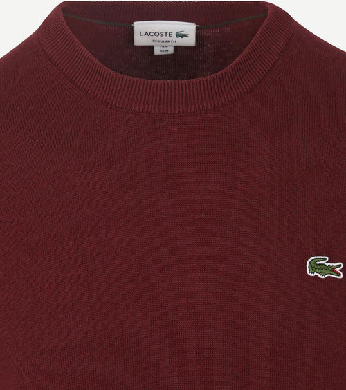 Lacoste pullover bordeaux | Regular-fit