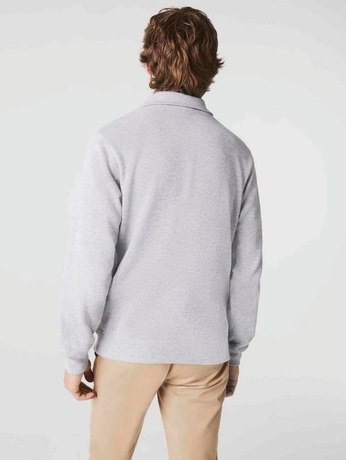 Pullover zipper lichtgrijs