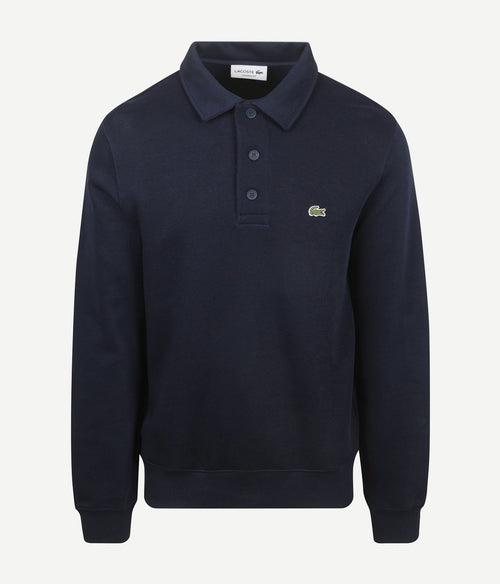 Sweatshirt poloshirt donkerblauw