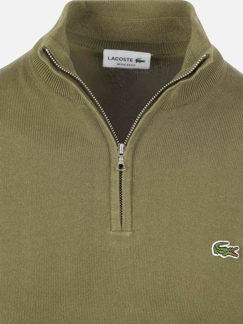 Pullover zipper groen