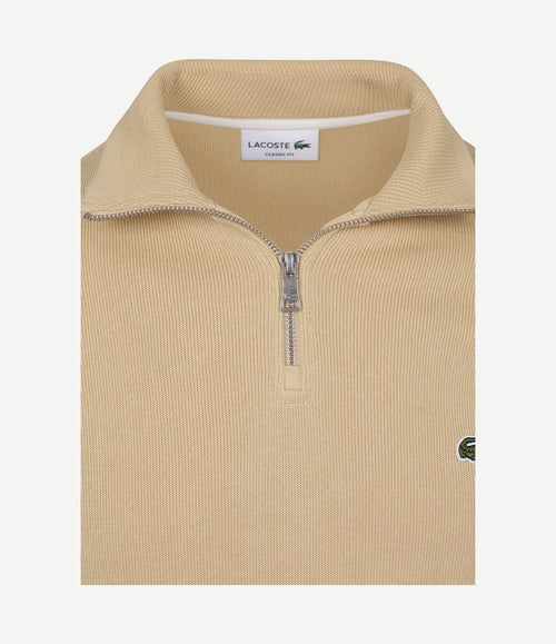 Pullover zipper beige