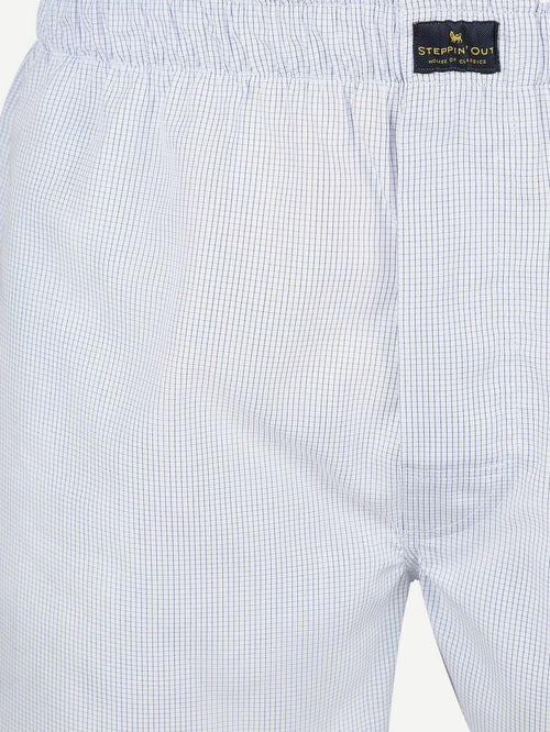 Boxer checky blauw