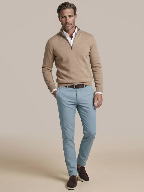 Plato chino steel blauw