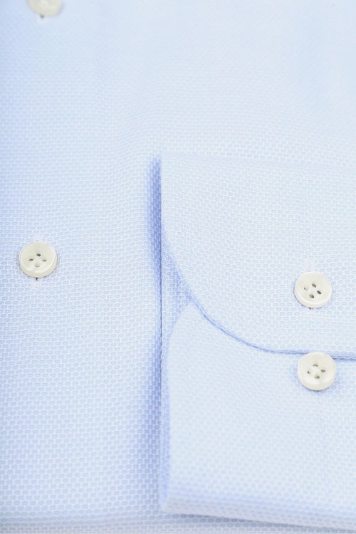Shirt extra lange mouwen travel lichtblauw