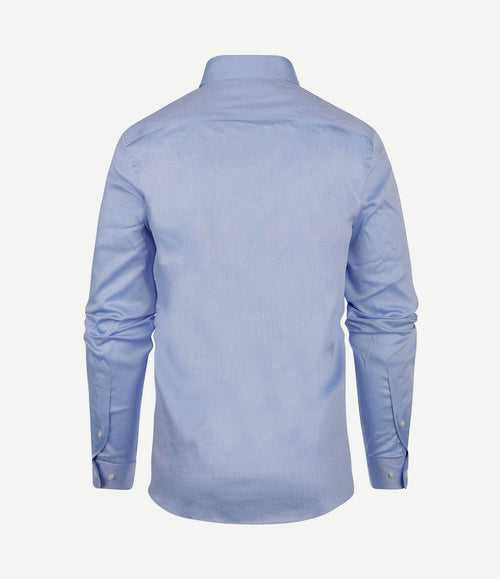 Overhemd slim-fit dobby lichtblauw