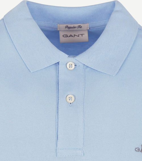 Gant shield piqué poloshirt fresh blue | Regular-fit