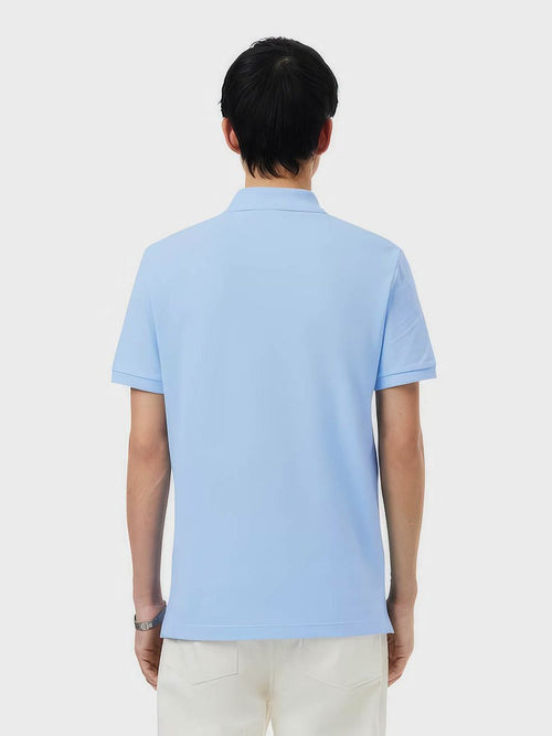 Pique poloshirt lichtblauw