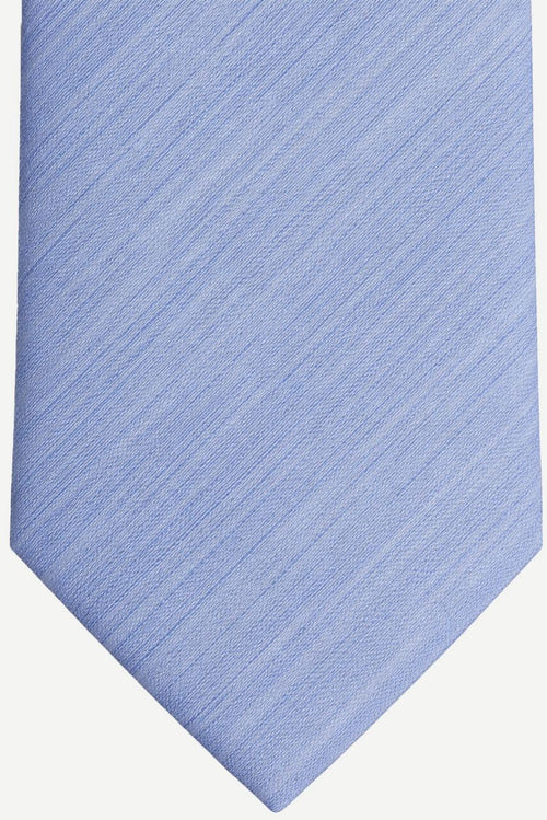 Zijde stropdas herringbone lichtblauw