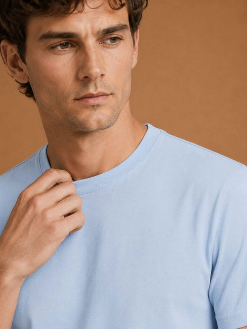 The steve t-shirt lichtblauw