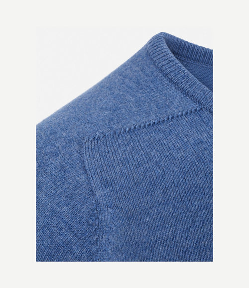 Lamswol jeans blauw