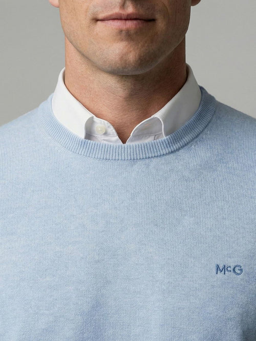 Trui cotton cashmere powder blauw