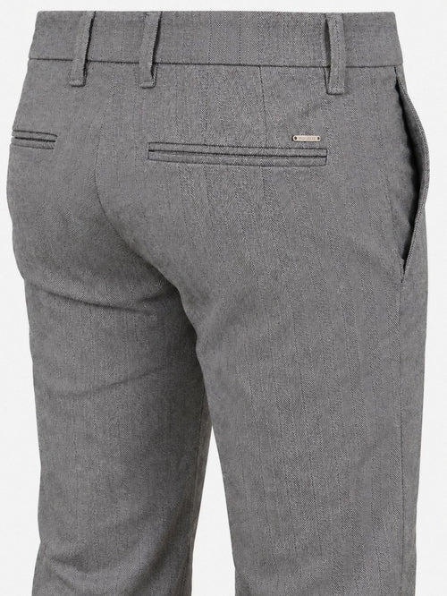 Broek Lennox herringbone grijs