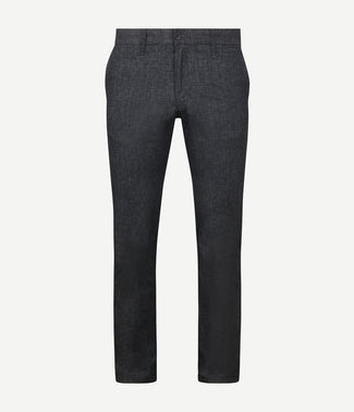 Mac broek Lennox melange donkerblauw