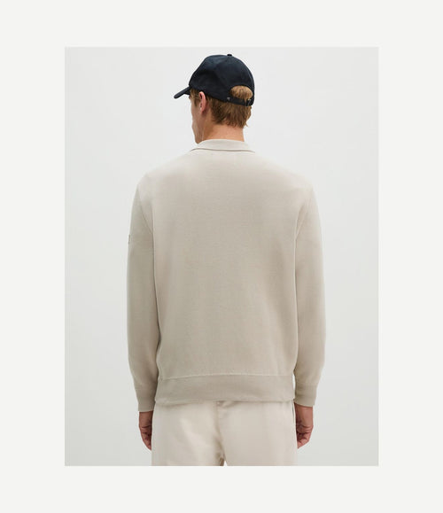 Cardigan zip grey silk