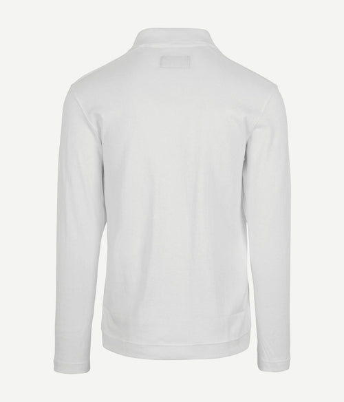 Marc o'polo knitted poloshirt wit | Regular-fit