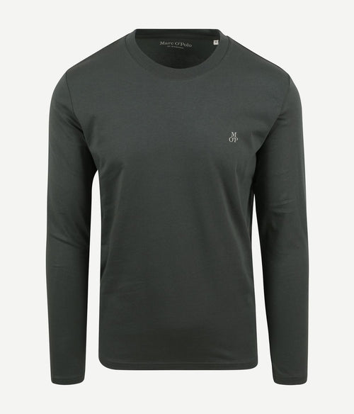Marc o'polo long sleeve t-shirt donkergroen | Regular-fit
