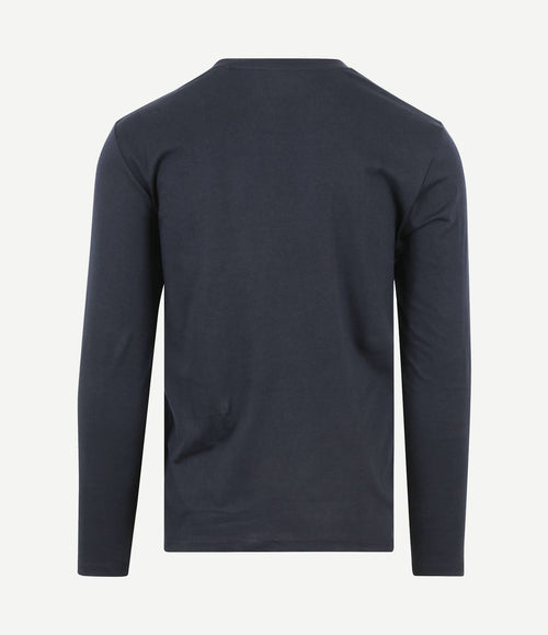 Long sleeve t-shirt donkerblauw