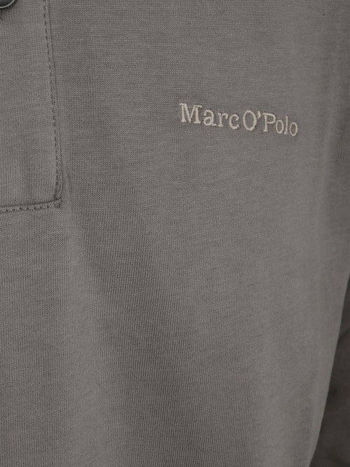 Longsleeve heavy poloshirt graphite dust