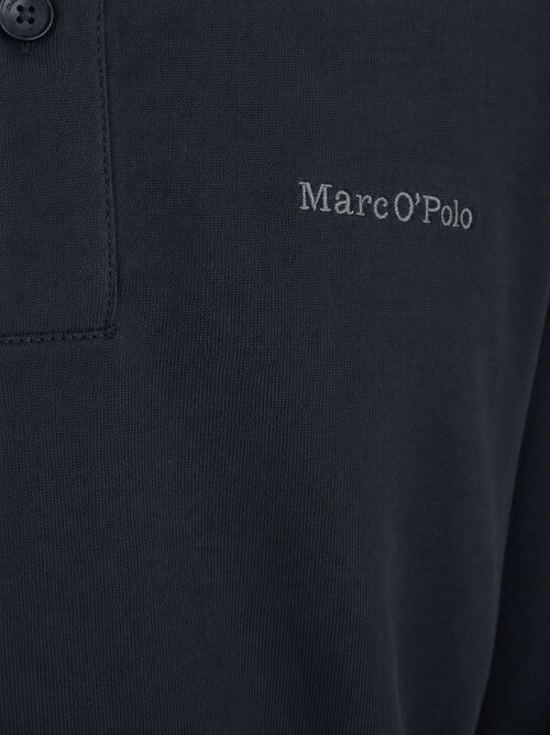 Longsleeve heavy poloshirt peppercorn grey