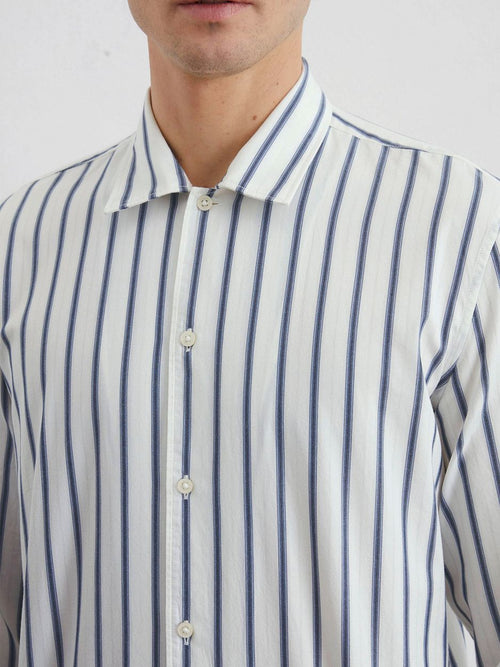 Overhemd streep blauw