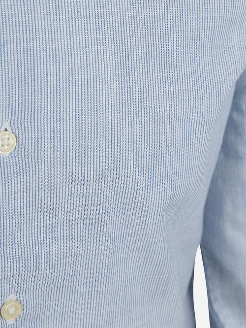 Overhemd streep lichtblauw