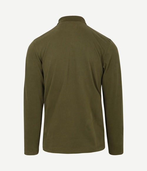 Poloshirt lange mouwen groen