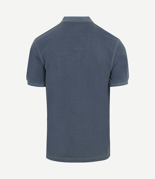 Poloshirt faded storm blauw