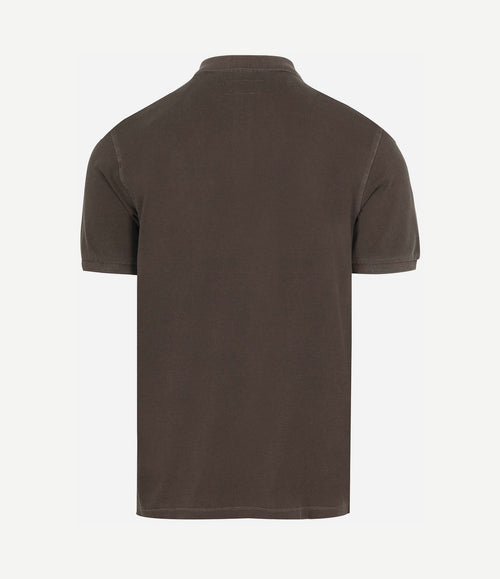 Poloshirt piqué nickle bruin