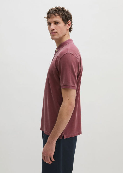Poloshirt piqué acai rood