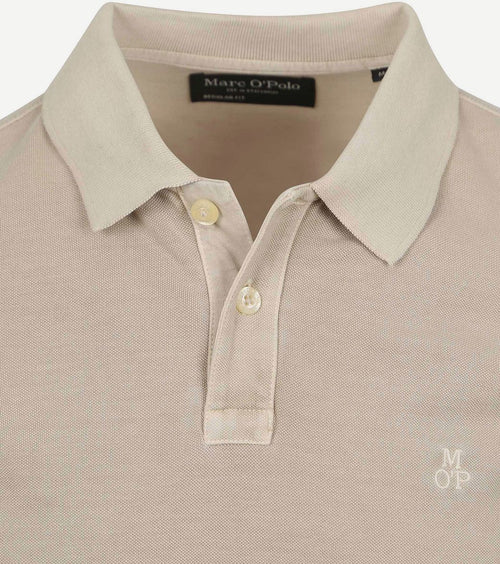 Marc o'polo poloshirt faded silk greige