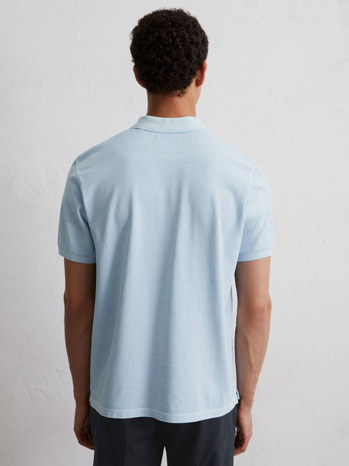 Marc o'polo poloshirt faded starlight blauw